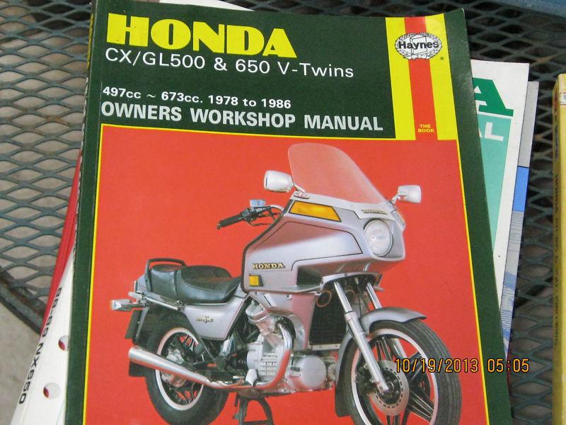 Hanes manual honda  cx/gl 500 & 650 twins 497cc-673cc 1978-86