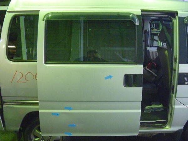 Subaru sambar 2001 rear right door assembly [0613300]