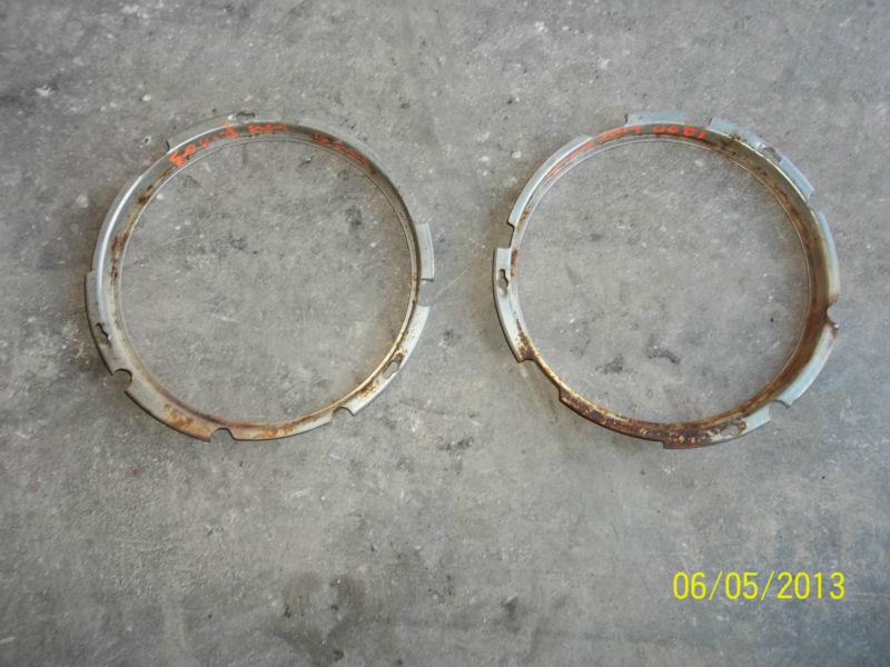 Fiat 1100 1200 tv convertible headlight mount rings 1956-1959