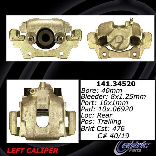 Centric 141.34520 rear brake caliper-premium semi-loaded caliper-preferred