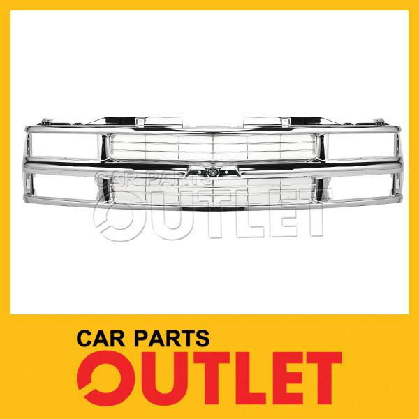 1994 1995 94 95 full-size blazer complete chrome plated plastic grille frame new