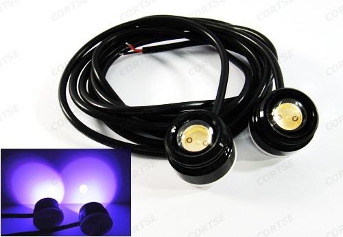 2x purple high power led eagle eye projector drl fog lamp daytime running light