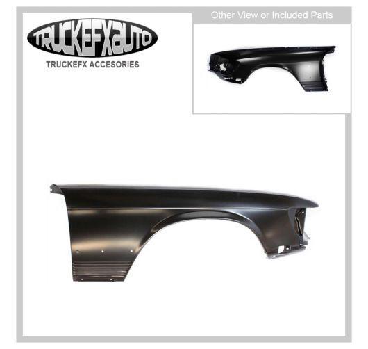 560sl new front right side fender mercedes primered passenger rh hand mb1241108