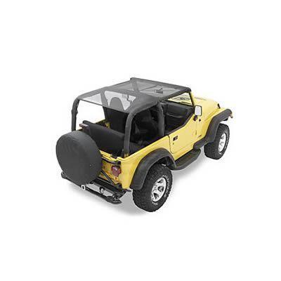 Bestop soft top safari header bikini polymer cloth mesh jeep wrangler each