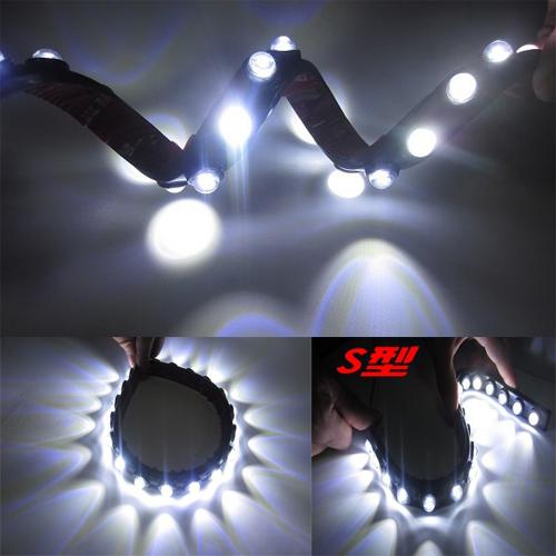 2pcs 10 led car driving daytime running day eagle eye light headlamp waterproof