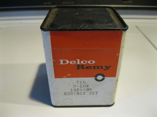 Nos delco remy contact points box of 10 sets 1924499 original unopened