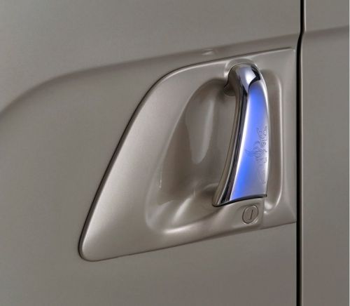 Scania door handle covering stainless steel