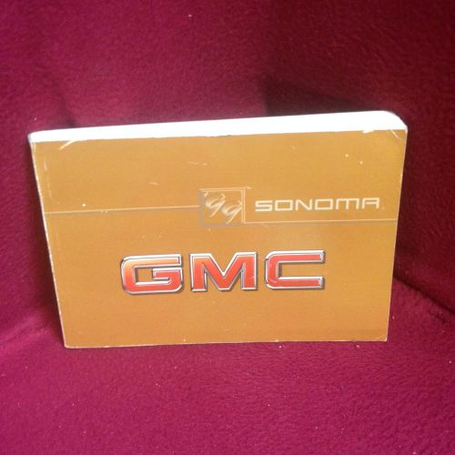 1999 gmc sonoma oem owners manual set with case