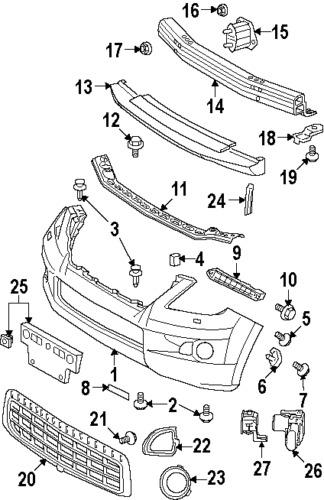 Lexus 5311260080 genuine oem factory original lower grille