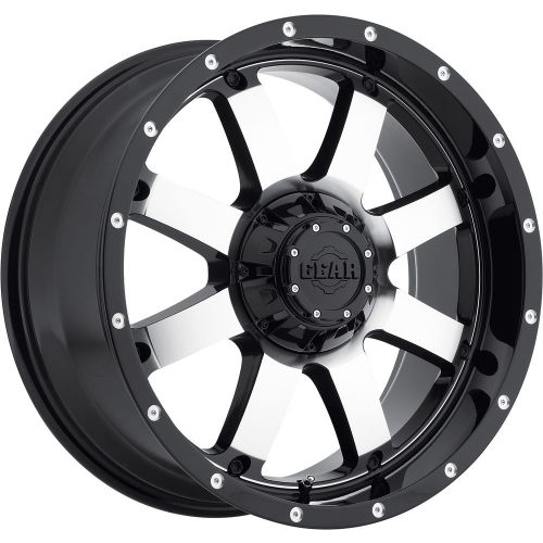 18x9 black machined big block 6x135 &amp; 6x5.5 +18 wheels terra grappler tires