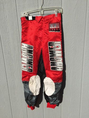 Answer racing pants size 30&#034; red and black answer racing groupe