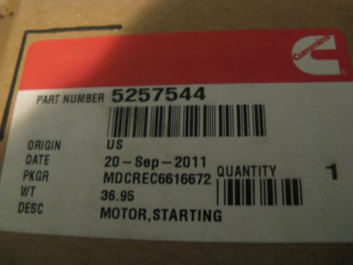 Cummins marine starter 5257544