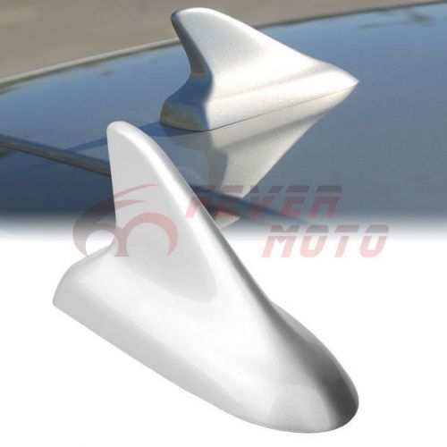 Fit vw golf silver car shark fin roof top mount decor dummy antenna base fm