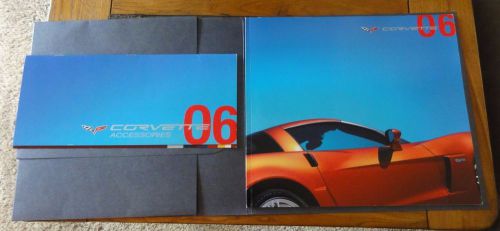 2006 corvette c6 and z06 dealer brochure with accessories book