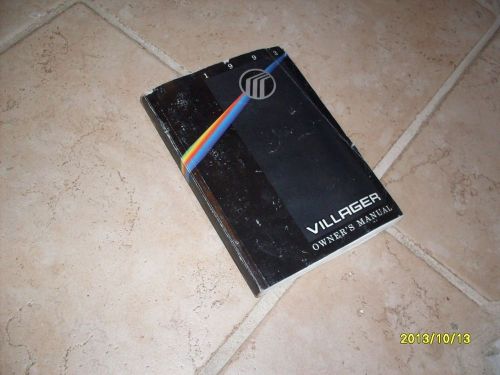 1993 mercury villager owners manual owner&#039;s guide book original 3rd edition