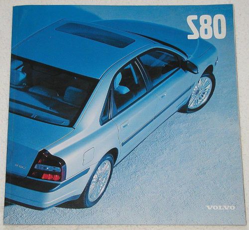 Vtg 1998 volvo s80 2.9 &amp; t-6 models large catalog 24 pages beautiful photos nice