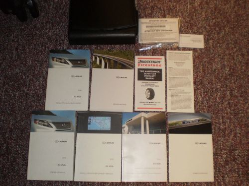 2010 lexus rx450h complete suv owners manual books nav guide case all models