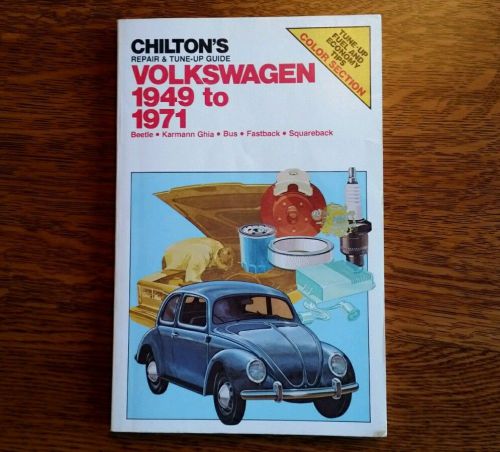 Chiltons repair &amp; tune-up guide volkswagen 1949 to 1971