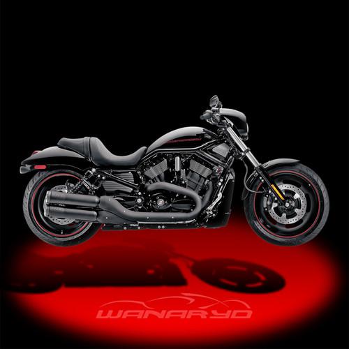 Supertrapp fatshots slip-on mufflers,black for 2006-2013 harley v-rod