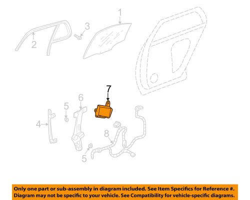 Cadillac gm oem 04-05 deville glass-rear door-control module 25762509