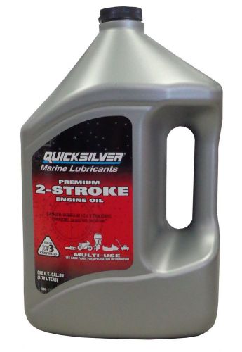 Oem quicksilver premium 2-stroke engine oil, tc-w3, 1 gallon 92-858022q01