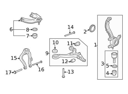 Genuine 2008-2015 honda lower ball joint 51220-ta0-a02