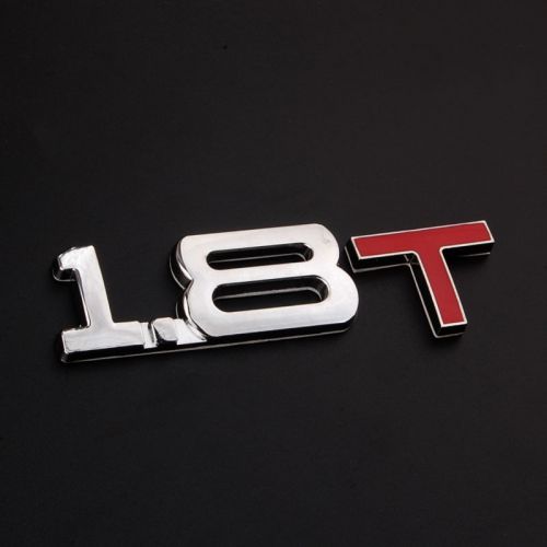 Metal 1.8t turbo tsi rear trunk badge emblem decal sticker for beetle golf