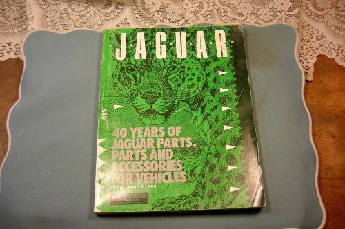 Jaguar 1948-1988 special interest car parts catalog parts and accessories