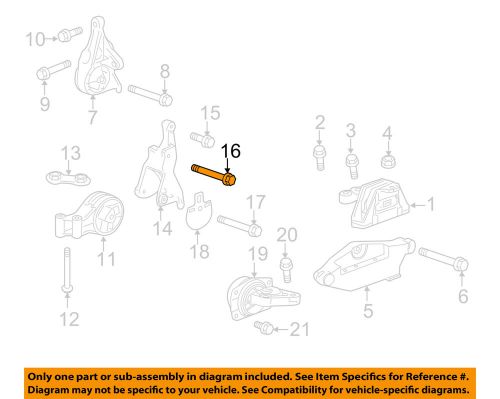 Gm oem engine transmission mounting-transmission mount bracket bolt 11589282