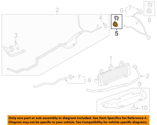 Gm oem transmission oil cooler-inlet pipe connector 15226661