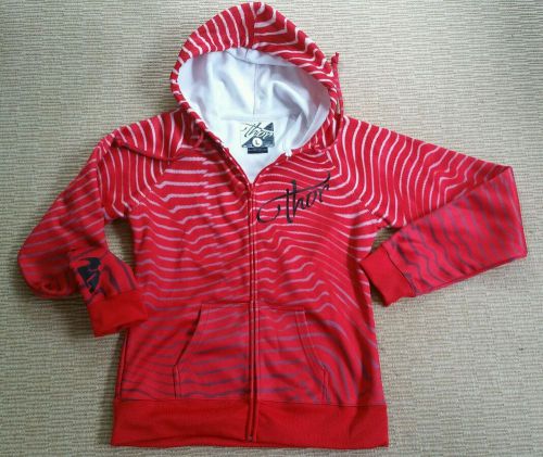 Thor red hooded zip up large l