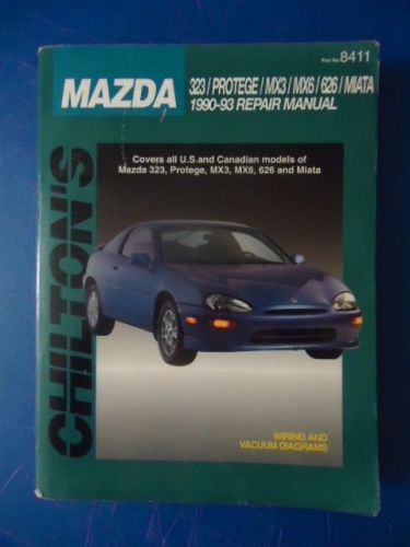 Chilton manual #8411 mazda1990-19993 repair