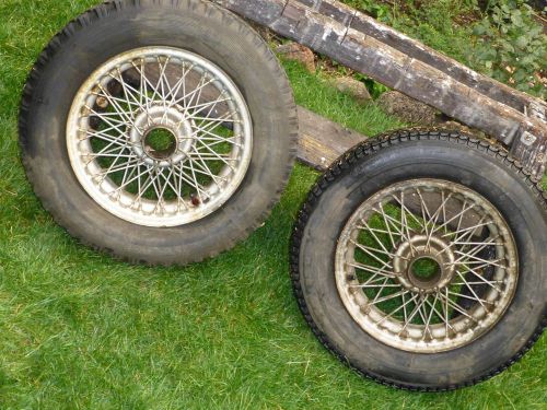 Spoke wire wheels, 15&#034;, british cars, 1960s