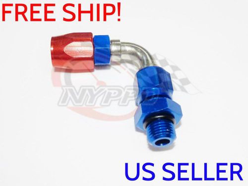 Nyppd swivel oil fuel/gas hose/line end fitting an-6, 90 degree w/ 6-6 an o ring