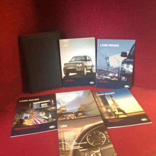 2010 land rover lr4 oem owners manual book set with navigation book and case