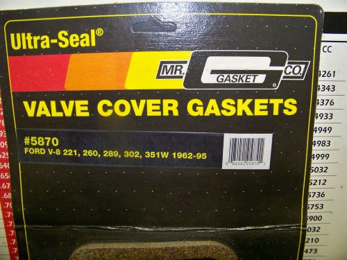 Sbf mr. gasket 5870 - mr. gasket ultra-seal valve cover gaskets