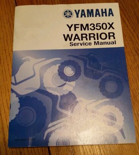 Yamaha warrior yfm 350x service manual lit-11616-ym-37