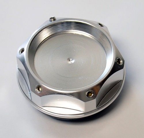 Toyota 6 angle anodized silver aluminum jdm oil filler cap