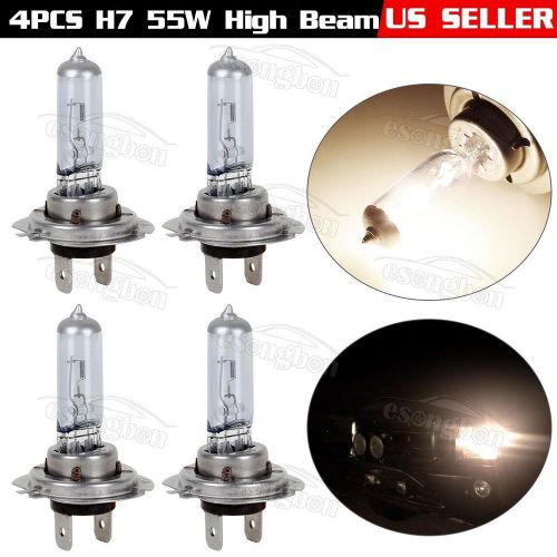 4pcs h7 12v 55w high performance halogen bulb for headlight high beam position