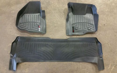 Weathertech floor mats floorliner -2011 ford f-250 black