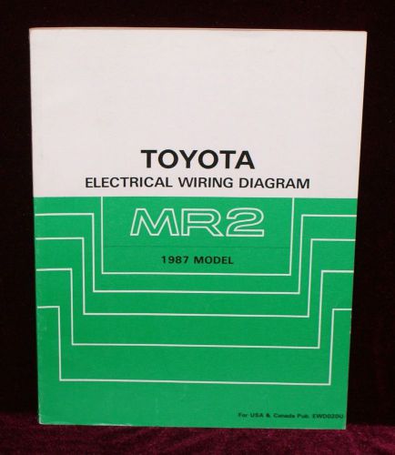 Toyota electrical wiring diagram mr2 1987 model     publication ewd020u