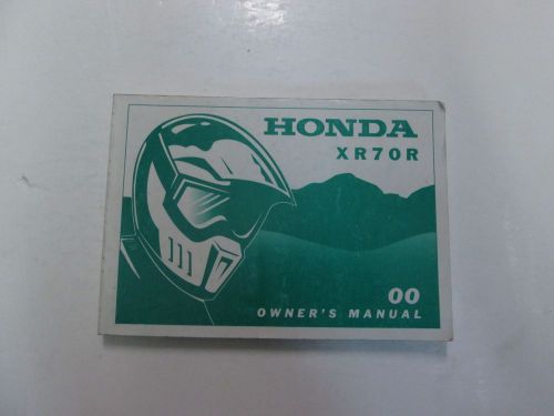 2000 honda xr70r owners manual minor wear fading factory oem book 00 deal ***