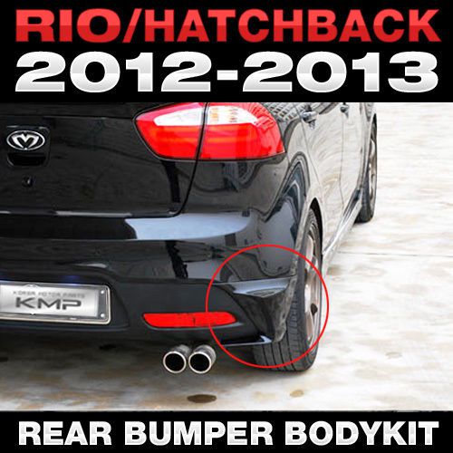 For kia 2012 - 2016 rio 5door hatchback rear bumper bodykit unpainted aeroparts