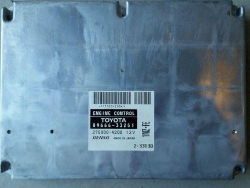 Lexus es300 engine control computer 1mz-fe 89666-33251 2002-2003