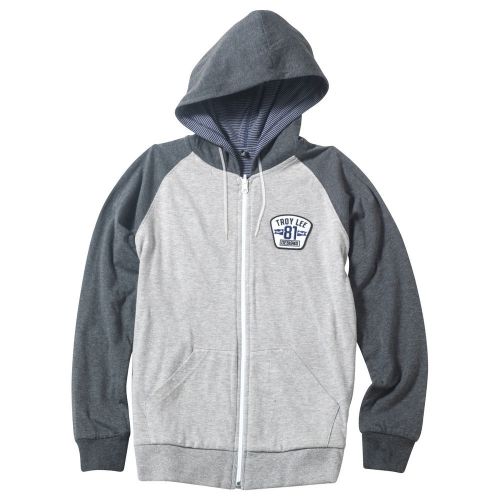 Troy lee designs redstone mens zip up hoody heather gray