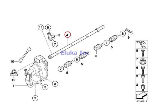 Bmw genuine throttle body/acceleration operating shaft e90 e90n e92 e92n e93 e93