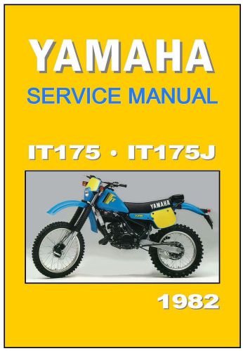 Yamaha workshop manual it175 it175j 1982 maintenance service &amp; repair