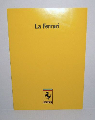 Ferrari 1985 la ferrari italy factory multi-language sales brochure