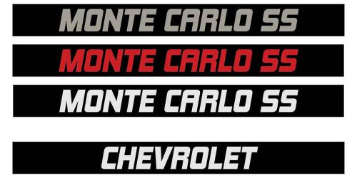 Monte carlo ss custom door handle inserts chevrolet chevy 1983-1987 gbody black