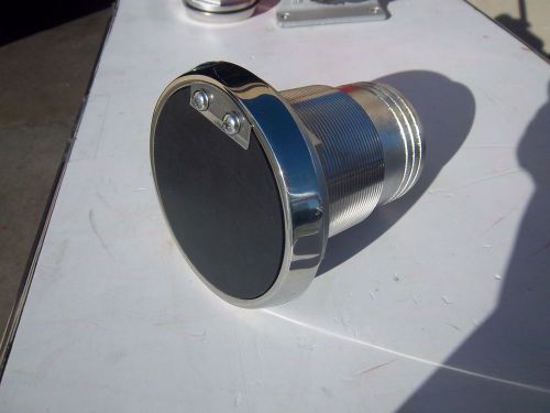 3.0 inch hose stainless steel exhaust port with flapper
